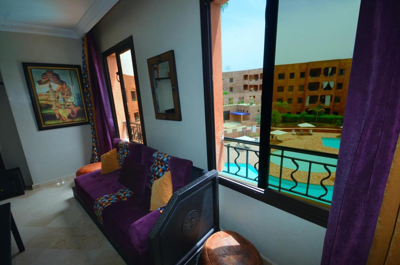 Appart Vue Piscine Et Montagne Marrakech Appartement Marrakesh Buitenkant foto